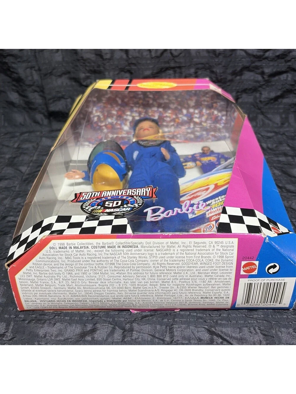 Mattel Barbie NASCAR 50th Anniversary NIP 1998 Racing
